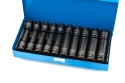Nasadki udarowe 20 szt. 1/2" 10-19 mm krótkie i długie